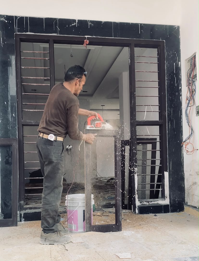 Behind the scenes site work
